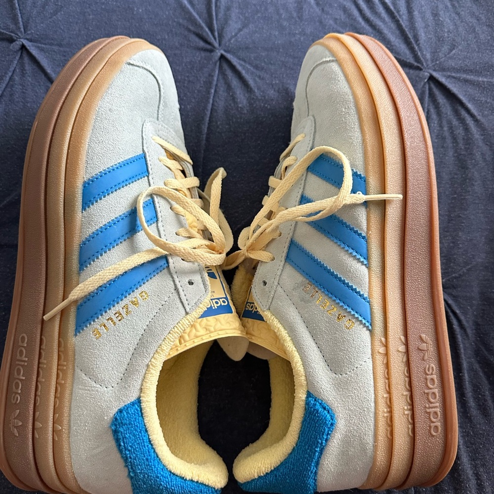 Adidas Bold Gazelle Yellow and Blue